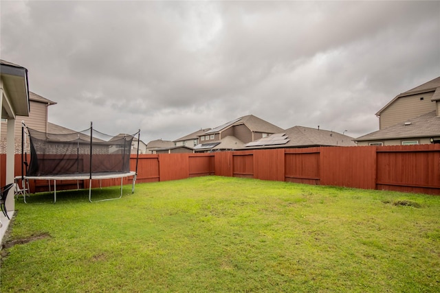 14707 Fairy Tern Ln, Houston, TX 77049 - view of yard with a trampoline