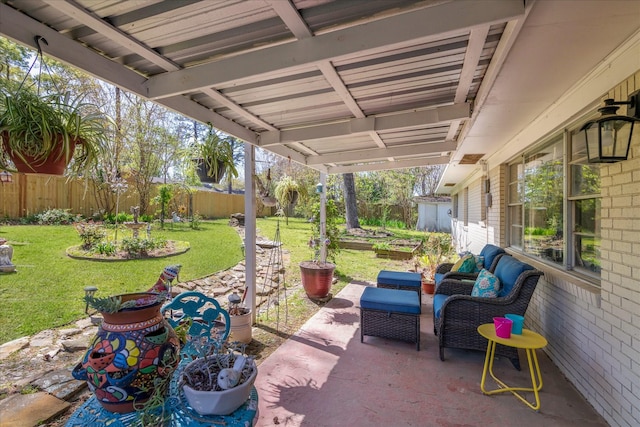 111 Circle Dr, Cleveland, TX 77327 - fenced backyard featuring a patio area