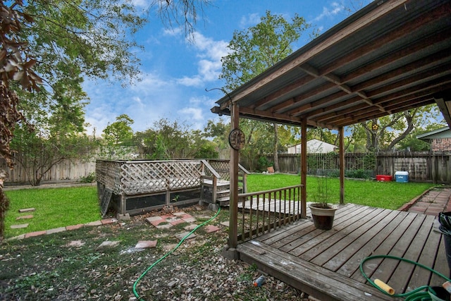 15011 Cypress Ridge Dr, Cypress, TX 77429 - view of wooden terrace