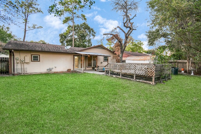 15011 Cypress Ridge Dr, Cypress, TX 77429 - back of house with french doors and a patio area