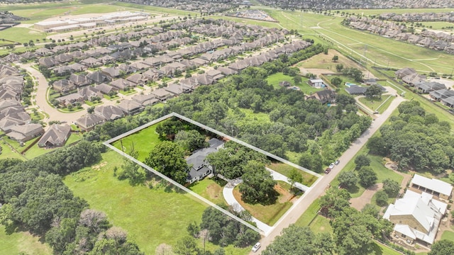 26511 Meadow Ln, Katy, TX 77494 - aerial view of residential area with property parcel outlined