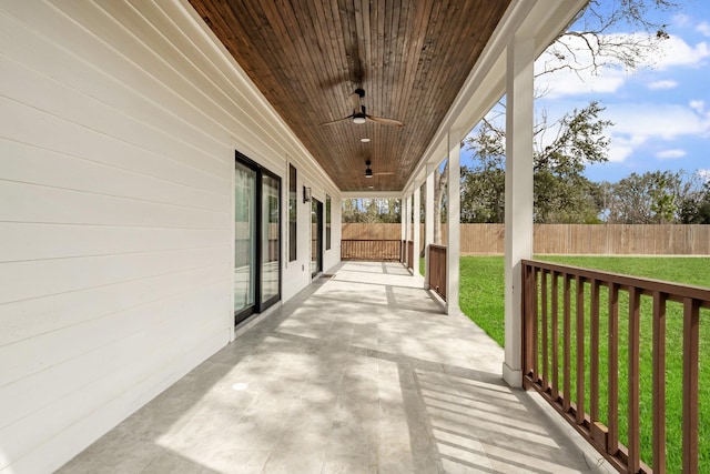 26511 Meadow Ln, Katy, TX 77494 - view of patio / terrace featuring ceiling fan