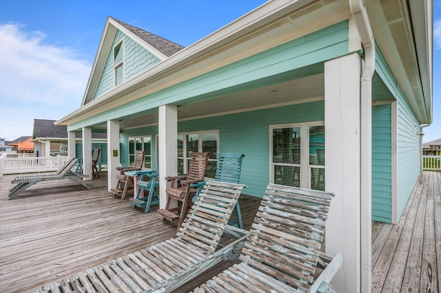 3025 Carioca Ct, Crystal Beach, TX 77650 - view of wooden terrace