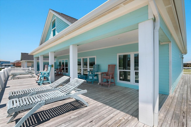 3025 Carioca Ct, Crystal Beach, TX 77650 - view of wooden terrace