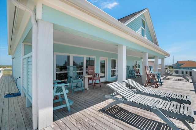 3025 Carioca Ct, Crystal Beach, TX 77650 - view of wooden deck