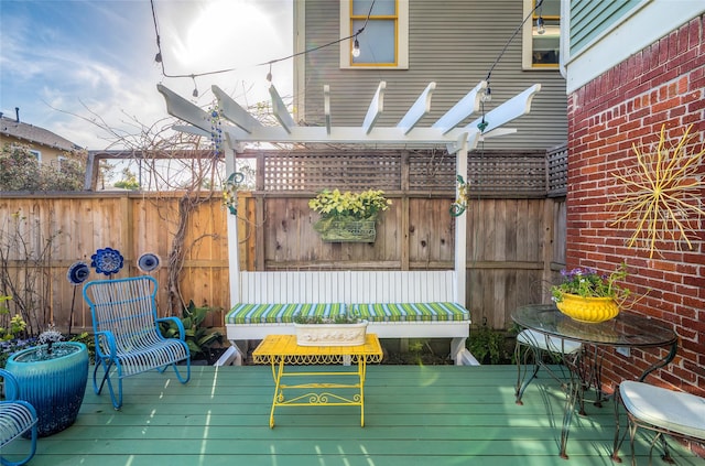 418 Byrne St, Houston, TX 77009 - deck featuring fence