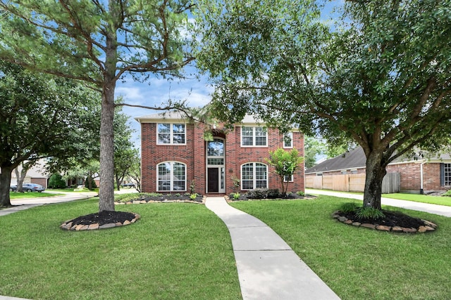 8742 Melting Shadows Ln, Houston, TX 77095 - view of front of home with brick siding