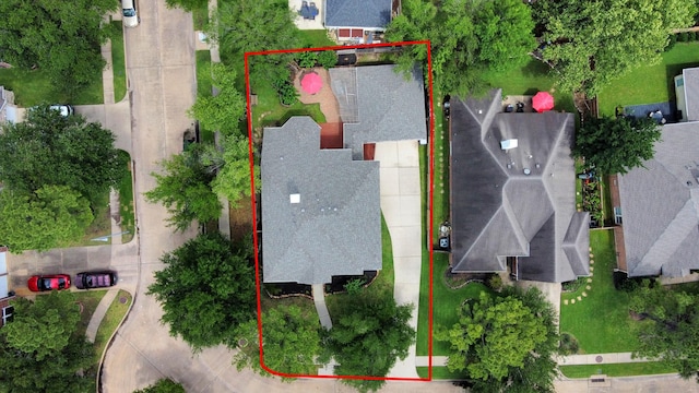 8742 Melting Shadows Ln, Houston, TX 77095 - view of property location with property parcel outlined