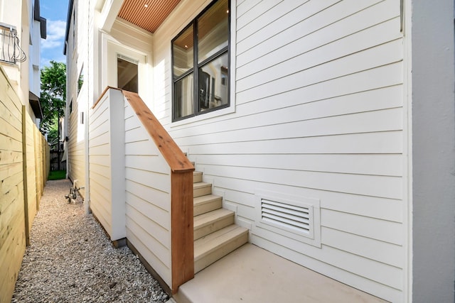 view of exterior entry
