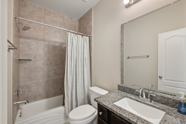 237 Catoti Cay Ct, Conroe, TX 77304 - bathroom featuring toilet, shower / bath combo, and vanity