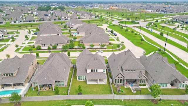 aerial perspective of suburban area