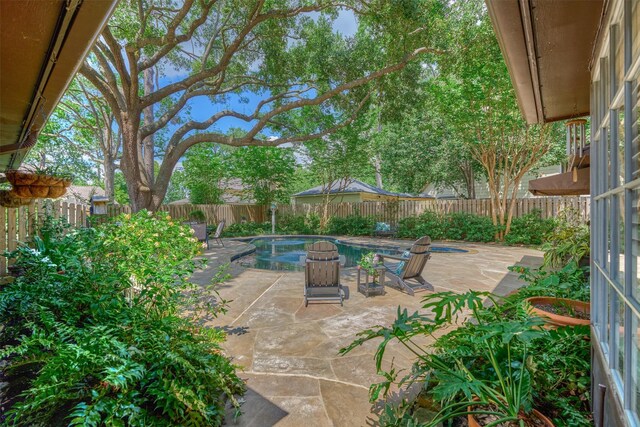 view of patio / terrace featuring a fenced backyard