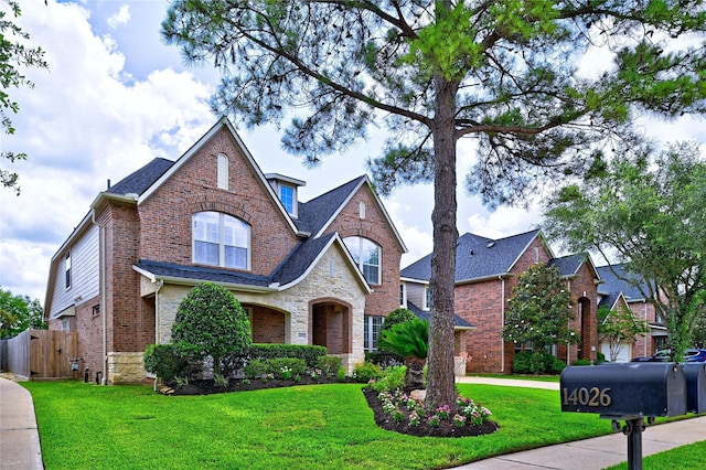 14022 Ashland Landing Dr, Cypress, TX 77429 - traditional home featuring brick siding and stone siding