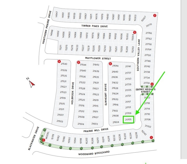 21705 Southern Valley Ln, New Caney, TX 77357 - parcel map