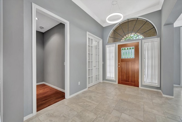 entrance foyer with baseboards