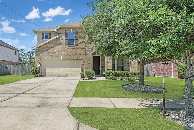 20703 Fawn Timber Trl, Humble, TX 77346 - traditional-style house with driveway, brick siding, and a garage