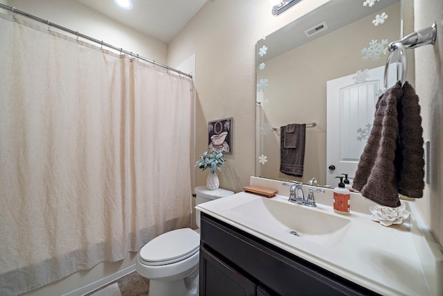 3418 Daniel Falls Ln, Katy, TX 77449 - bathroom featuring toilet, vanity, and shower / bath combination with curtain