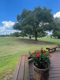 52 April Hl Unit 52, Conroe, TX 77356 - deck featuring a lawn