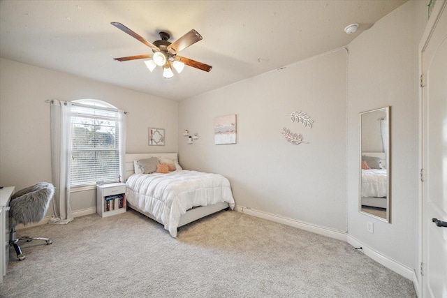 2011 Greenvine Cir, Katy, TX 77494 - bedroom with light colored carpet, baseboards, and ceiling fan