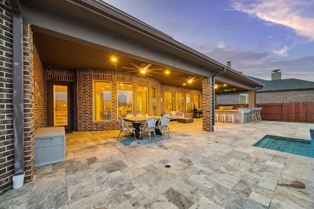 2011 Greenvine Cir, Katy, TX 77494 - view of patio / terrace featuring fence