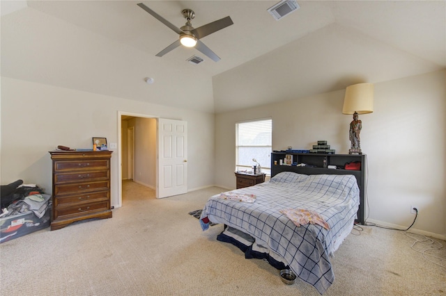 1635 Pebble Banks, Pasadena, TX 77586 - carpeted bedroom featuring lofted ceiling, ceiling fan, and baseboards