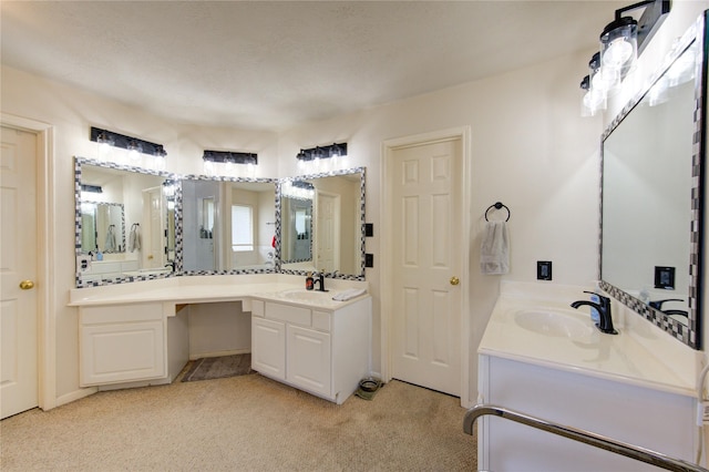 1635 Pebble Banks, Pasadena, TX 77586 - bathroom with two vanities and carpet floors