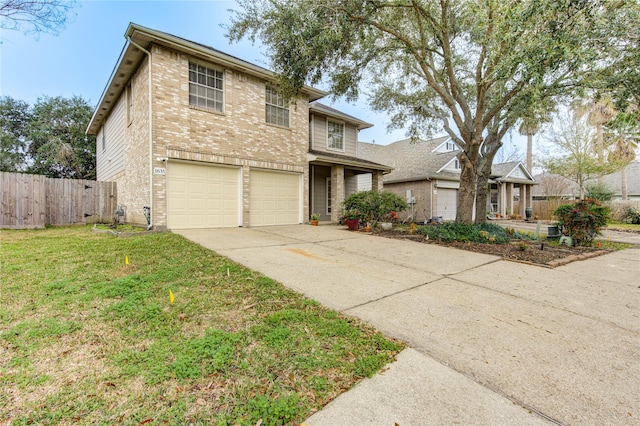 1635 Pebble Banks, Pasadena, TX 77586 - traditional home featuring brick siding, an attached garage, and concrete driveway