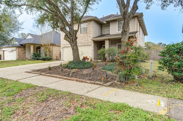 1635 Pebble Banks, Pasadena, TX 77586 - traditional-style home with concrete driveway, an attached garage, and brick siding