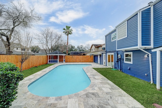 3307 Chris Dr, Houston, TX 77063 - view of pool with a gazebo and a patio