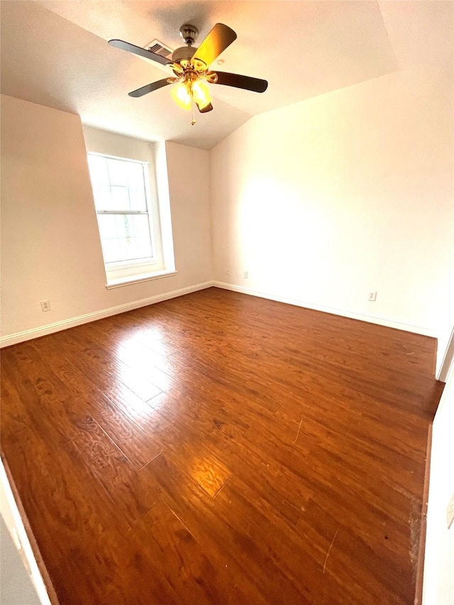 13150 Lawsons Creek Ln, Houston, TX 77072 - unfurnished room featuring wood finished floors, a ceiling fan, and baseboards