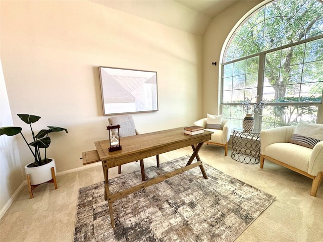 11510 Misty Arch Ln, Cypress, TX 77433 - office area with light colored carpet and baseboards