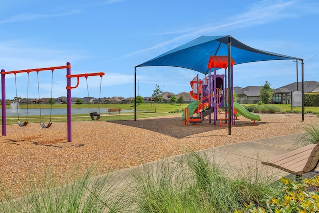 8619 Morning Dove Ln, Baytown, TX 77521 - community jungle gym featuring a residential view