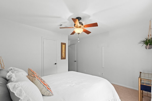 5918 Donwhite Ln, Houston, TX 77088 - carpeted bedroom with ceiling fan and baseboards