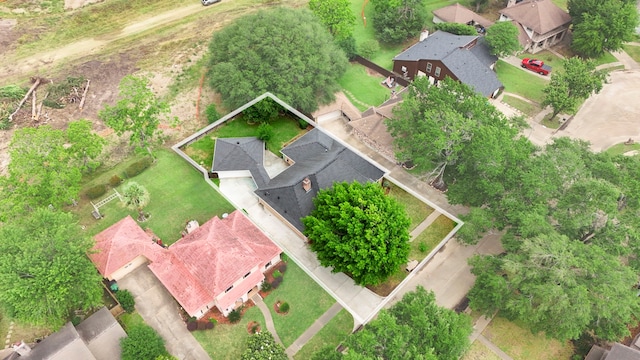 5918 Donwhite Ln, Houston, TX 77088 - aerial view of residential area featuring property boundaries highlighted