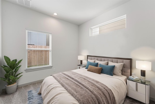 46 Dipping Ln, Houston, TX 77076 - bedroom featuring carpet flooring, baseboards, and recessed lighting