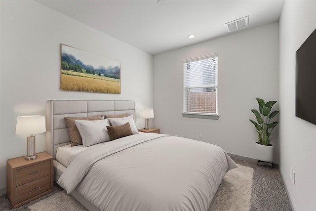 46 Dipping Ln, Houston, TX 77076 - bedroom with light carpet, baseboards, and recessed lighting