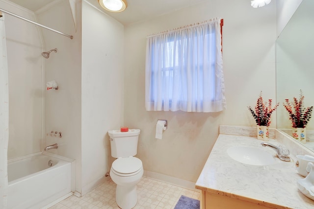 204 Rd 2764, Rye, TX 77327 - bathroom with toilet, shower / bathtub combination, vanity, and baseboards