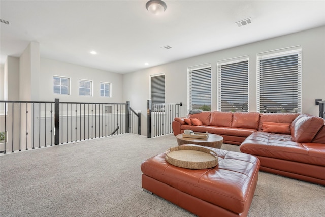 7507 Zion Grove Ct, Katy, TX 77493 - living room with carpet flooring and recessed lighting