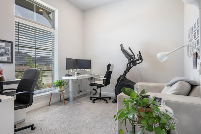 7507 Zion Grove Ct, Katy, TX 77493 - office area with carpet flooring and baseboards