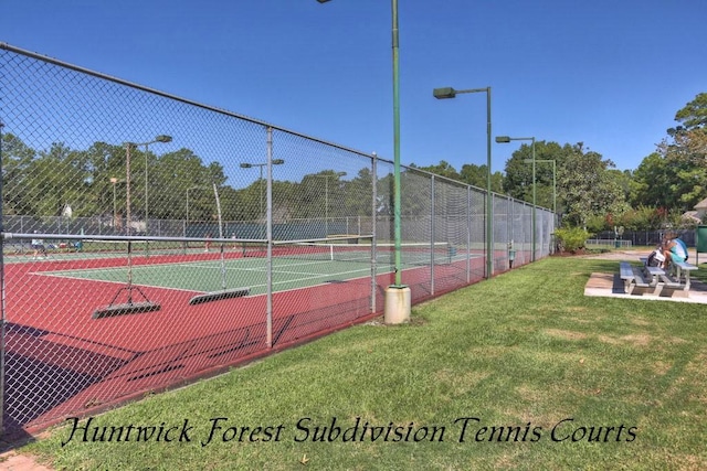 5407 Westminister Ct, Houston, TX 77069 - view of tennis court