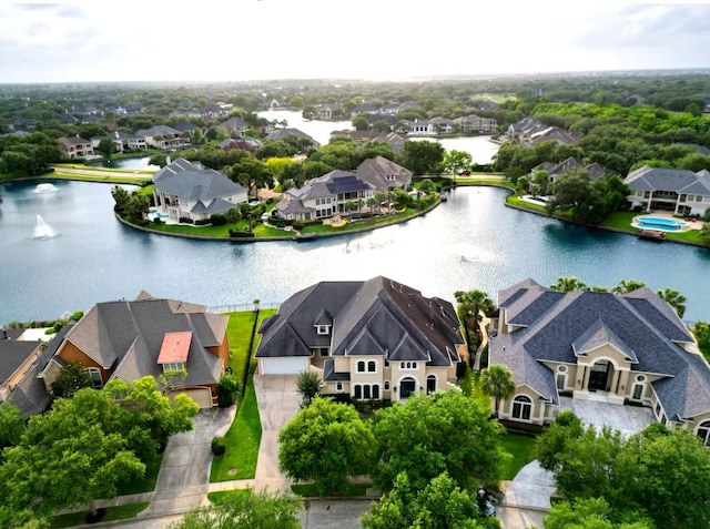 22 Berenger Pl, Sugar Land, TX 77479 - aerial perspective of suburban area featuring a large body of water