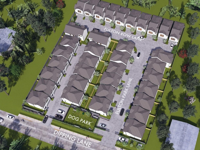 58 Dipping Ln, Houston, TX 77076 - aerial overview of property's location featuring nearby suburban area and property boundaries highlighted