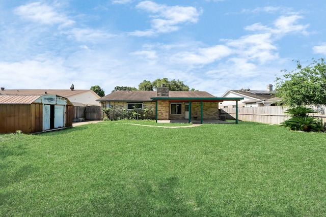 13430 Firebrick Dr, Houston, TX 77041 - back of property with a chimney, a patio area, and stone siding