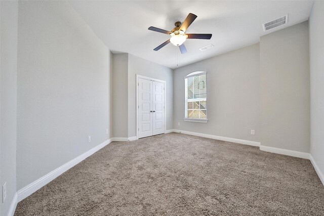 18323 Parkview Point Dr, Houston, TX 77094 - carpeted spare room featuring a ceiling fan and baseboards