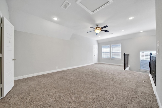 18323 Parkview Point Dr, Houston, TX 77094 - carpeted spare room featuring attic access, recessed lighting, and baseboards