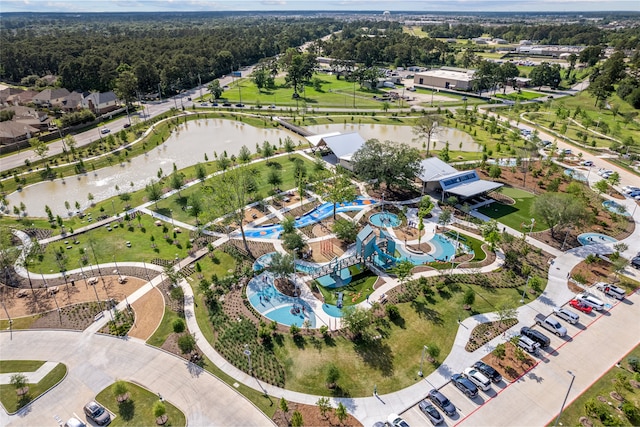 20106 Pinehaven Ln, Spring, TX 77379 - bird's eye view of a pool