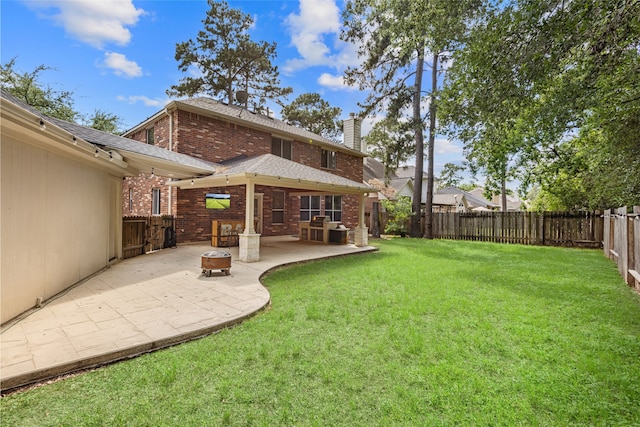 20106 Pinehaven Ln, Spring, TX 77379 - view of yard featuring a patio area
