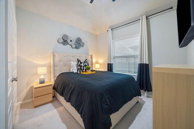 4008 Centre Glen Dr, Houston, TX 77043 - bedroom with carpet flooring, baseboards, and ceiling fan