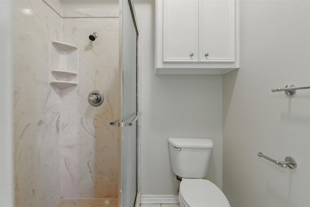 407 W Main St, Brenham, TX 77833 - bathroom with a marble finish shower and toilet