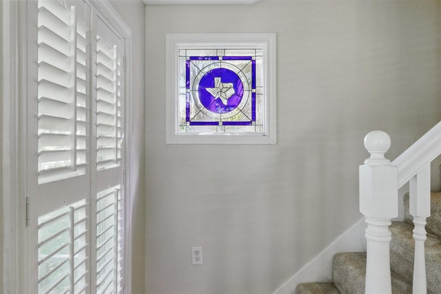 407 W Main St, Brenham, TX 77833 - stairway with plenty of natural light